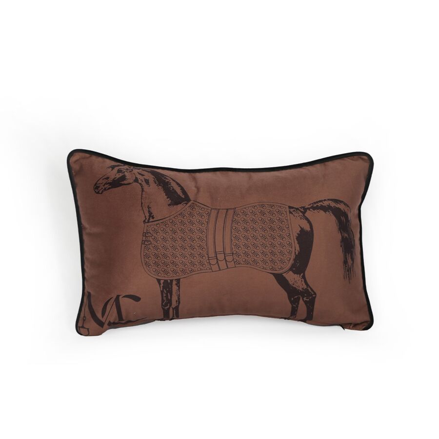 Coussin Au Galop Rectangulaire - Marron